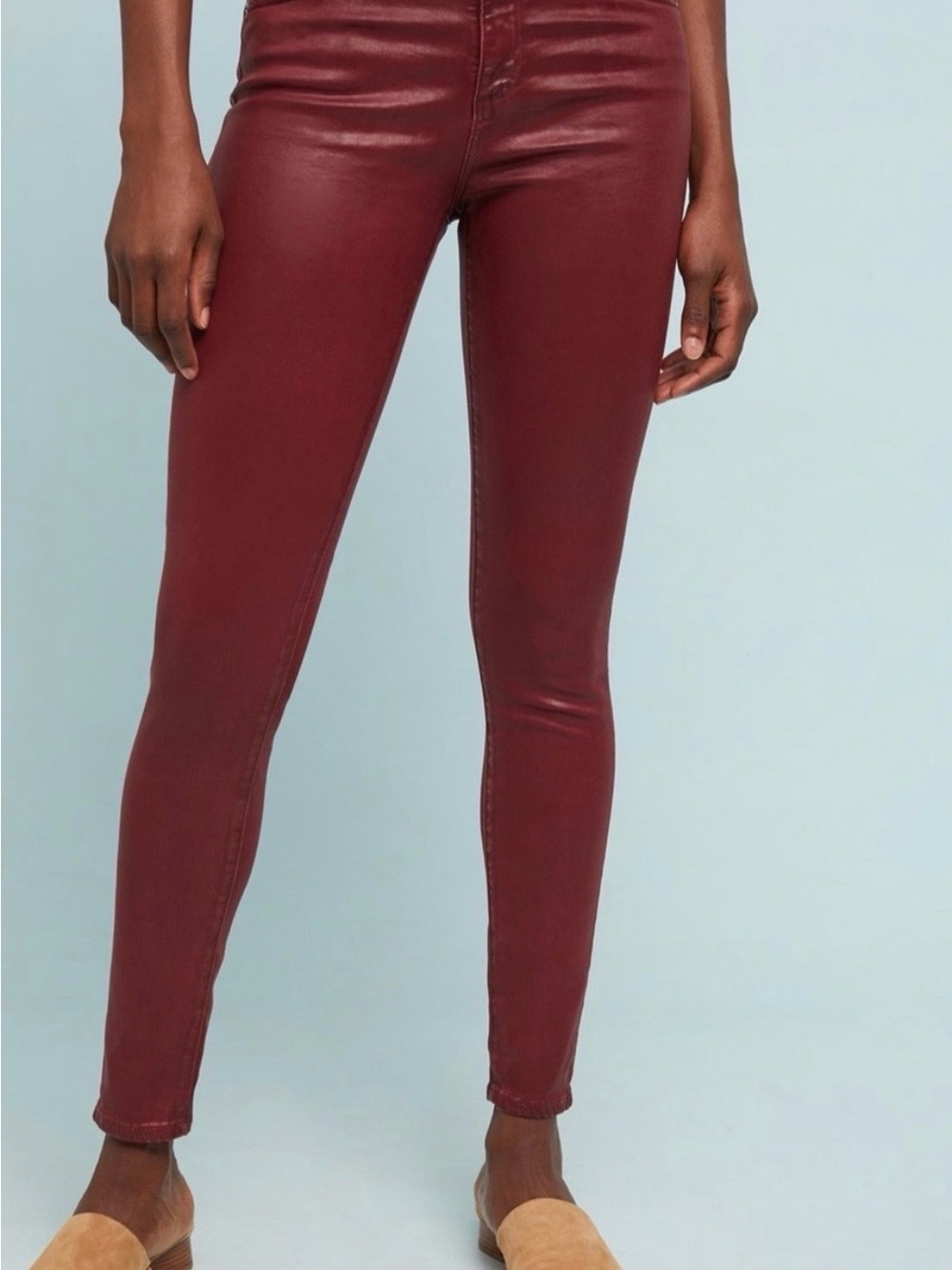 AG Adriano Goldschmied Women's Jeans in Burgundy